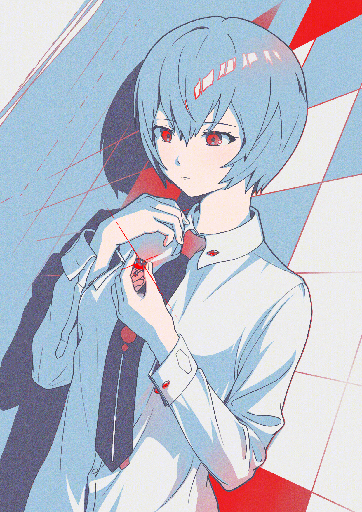 Neon Genesis Evangelion: Red Cufflinks